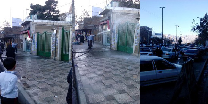 برخورد نیروی انتظامی با تبلیغات هنجار شکنانه برخی کاندیداها در بیستون