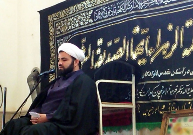 مراسم عزاداري شهادت حضرت فاطمه (س) در امام‌زاده‌ مهدي(ع) هرسین+تصویر