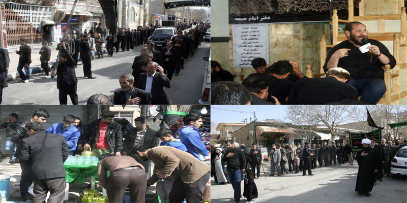 مراسم عزاداری شهادت حضرت زهرا (س) در هرسین+ تصاویر  مراسم عزاداری شهادت حضرت زهرا (س) در هرسین+ تصاویر