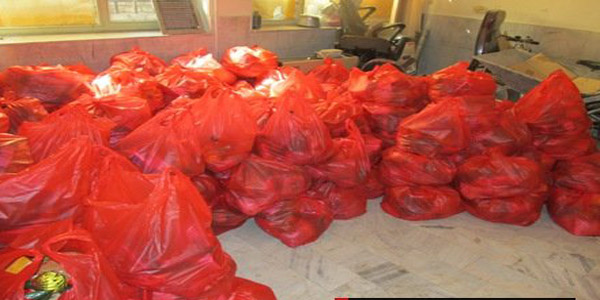 توزیع 80بسته مواد غدایی بین نیازمندان در آستانه سال نو