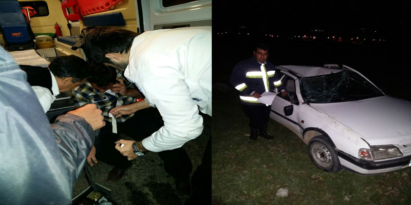 وقوع دو تصادف و زخمی شدن 7نفر در محور های موصلاتی هرسین