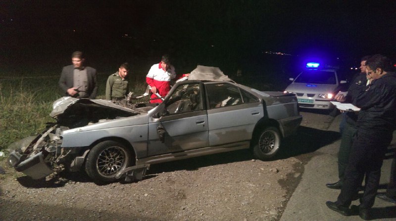 چهار مصدوم در تصادف تریلی با پژو در محور روستای قوزیوند بخش بیستون