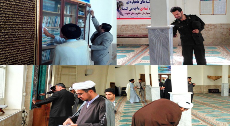 مراسم غبارروبی و عطرافشانی مساجد شهرستان هرسین برگزار شد