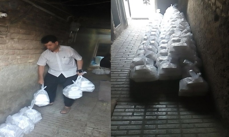 اطعام 500نفر از مددجویان تحت حمایت در هرسین