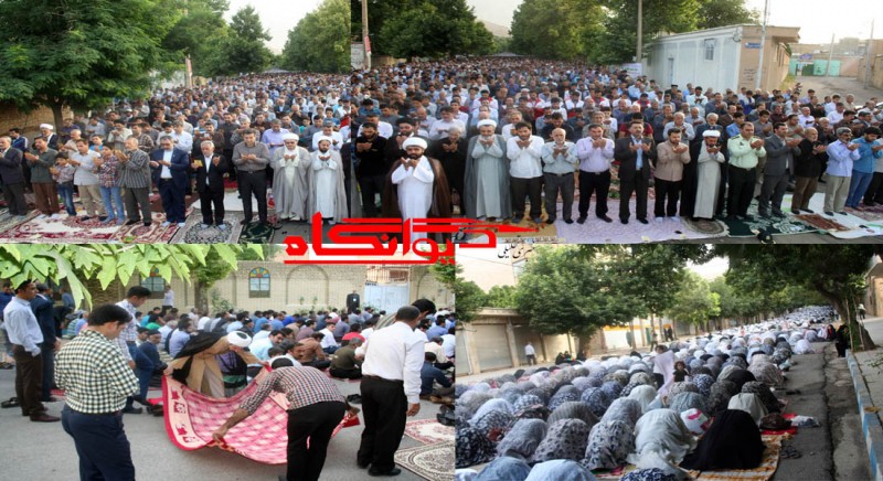 نماز عید سعید فطر در شهرستان هرسین به امامت حجت الاسلام باقری اقامه شد