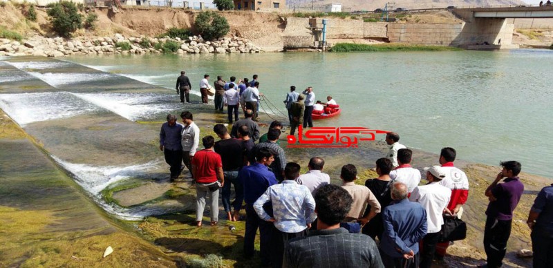 انتشار اولین تصاویر از جستجو برای یافتن جوان غرق شده هرسینی در گامسیاب