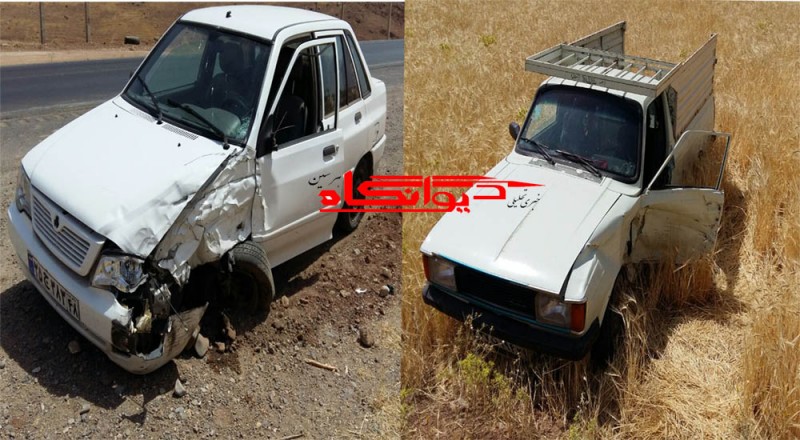 تصادف پراید با وانت در محور قیسوند هرسین  یک مصدوم برجای گذاشت