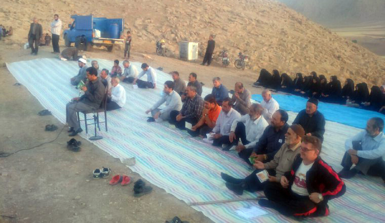 تصاویری از برگزاری دعای پرفیض ندبه در هرسین