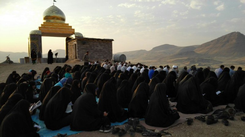 برگزاری مراسم پر فیض دعای ندبه در مزار شهدای گمنام شهرستان هرسین+تصویر
