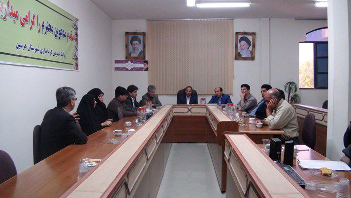 جلسه انتخاب هيأت رئيسه جديد شوراي اسلامي شهر هرسين برگزار شد