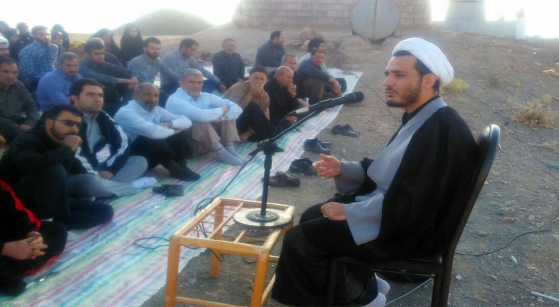 مراسم معنوی دعای ندبه در مزار شهدای گمنام هرسین، 