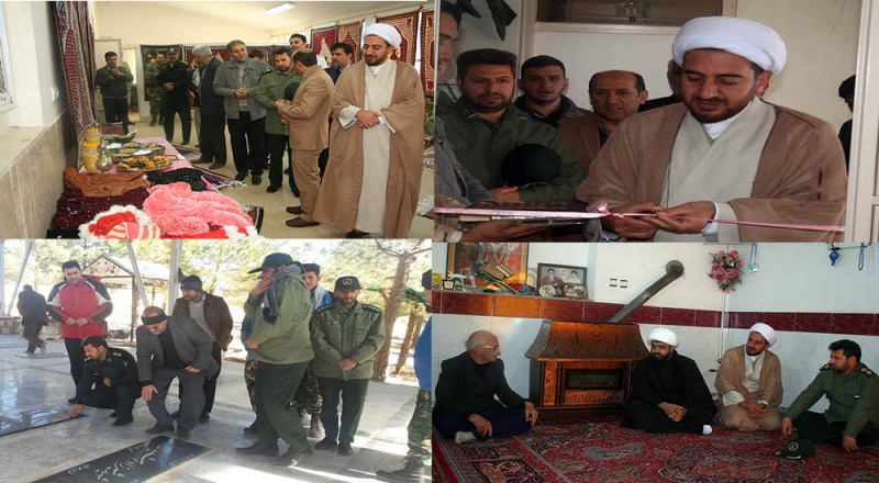 از افتتاح نمایشگاه اقتصاد مقاومتی تا دیدار با خانوده شهدا و غبارروبی و عطر افشانی مزار شهدا