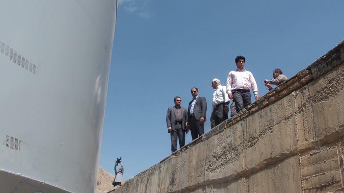 بازديد فرماندار هرسين از تأسيسات و تصفيه خانه آب شرب شهر هرسين