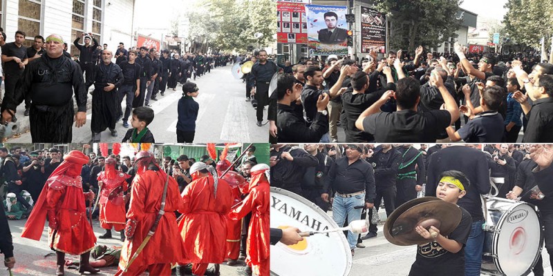 مراسم تاسوعای حسینی در هرسین برگزار شد