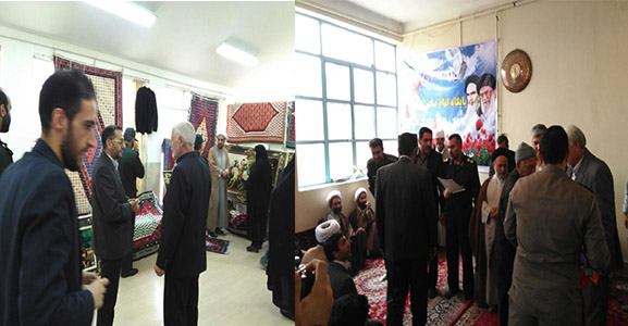 افتتاح نمایشگاه تولیدات اقتصاد مقاومتی و برگزاری یادواره شهدای پایگاهی در هرسین و بخش بیستون