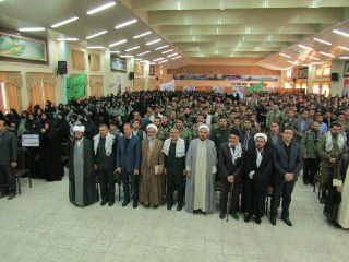 اجتماع بزرگ بسیجیان در هرسین برگزار شد+تصویر