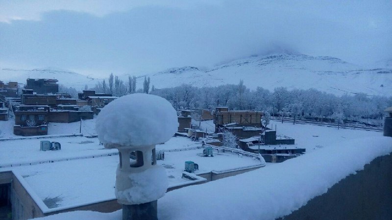 بارش برف هرسین را سفید پوش کرد+عکس و فیلم