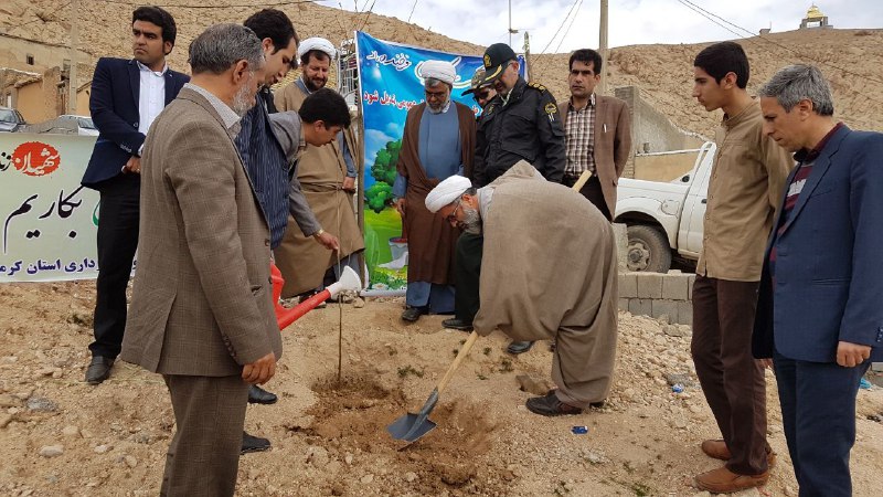 مراسم روز درختکاری در هرسین برگزار شد