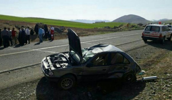 برخورد 2 پژو در محور هرسین‌- نورآباد + تصویر 