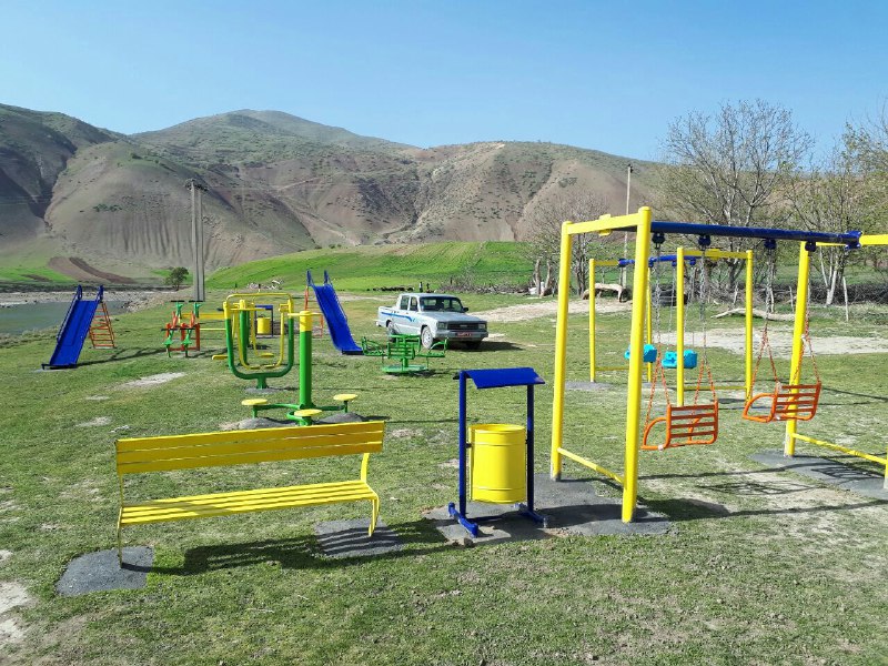 افتتاح پارک روستایی روستای چم حیدر هرسین