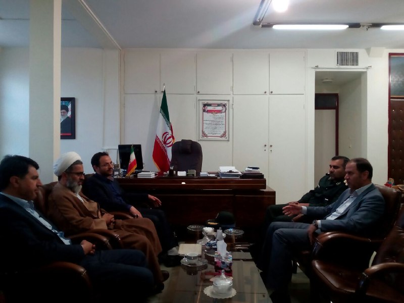 جلسه هماهنگی جهت شروع عملیات اجرایی توسعه صحن امام زاده مهدی (ع) هرسین 