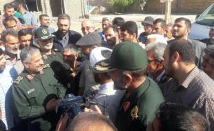 حضور فرمانده سپاه درمناطق زلزله زده سرپل ذهاب/افتتاح مساکن احداثی