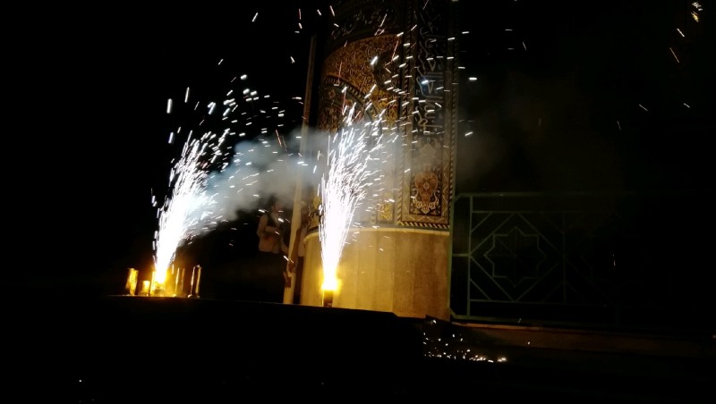 مراسم نورافشانی در هرسین به مناسبت گرامیداشت حماسه سوم خرداد +تصویر