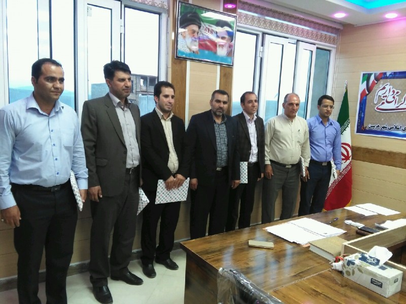 دیدار فرمانده سپاه ناحیه هرسین با شهردار و اعضاء شورای شهر +تصویر