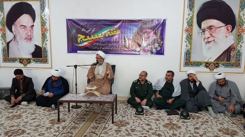 دیدار بسیجیان با امام جمعه هرسین/حجت الاسلام اجرایی: وسیله پیروزی ما در دفاع مقدس بسیج بود