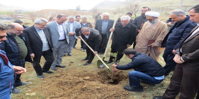  کاشت  ۱۰۰۰ اصله نهال در محل مجتمع ذوب آهن بیستون