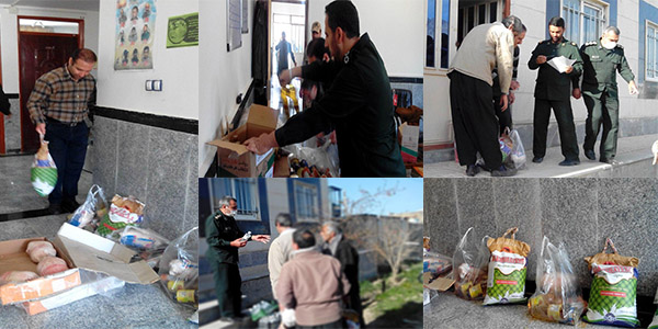 توزیع 110 بسته غذایی بین نیازمندان در هرسین 