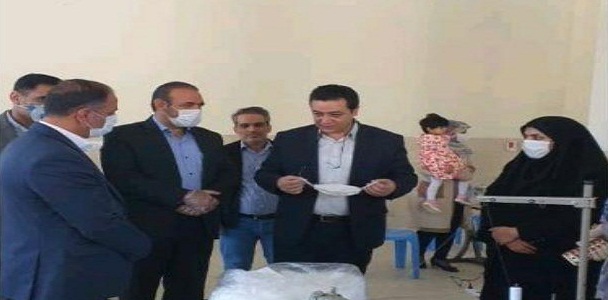 افتتاح کارگاه تولید ماسک در شهرستان هرسین