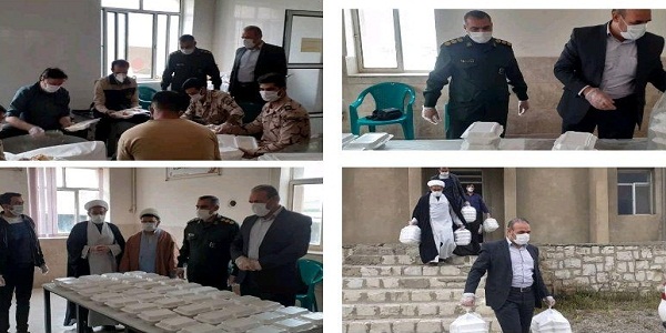 توزیع ۵۰۰ پرس غذای گرم بین مدد جویان کمیته امداد شهرستان هرسین 