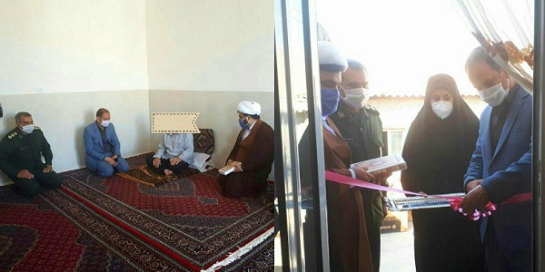 مراسم افتتاح دو واحد مسکن روستایی مددجویان سیل زده بهزیستی در هرسین 