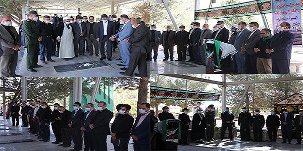 مراسم غبار روبی و عطر افشانی مزار شهدا در هرسین