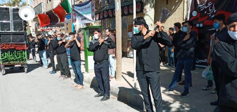 مراسم عزاداری عاشورای حسینی در هرسین برگزار شد+ تصاویر