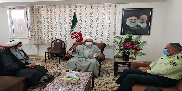 دیدار  پرسنل نیروی انتظامی شهرستان با امام جمعه هرسین 