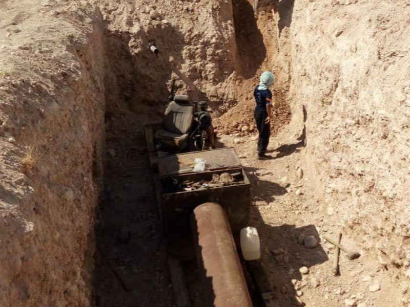 آغاز عملیات آبرسانی به روستای چهر شهرستان هرسین