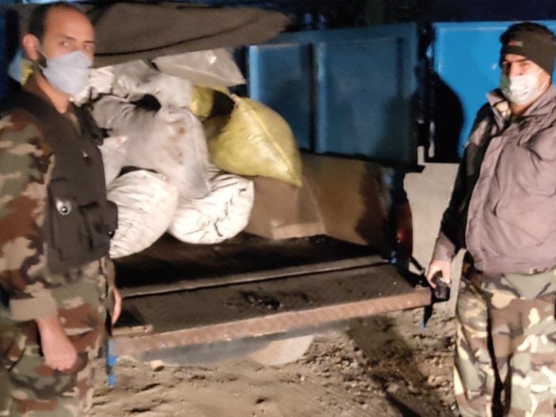 کشف یک محموله زغال غیر مجاز در شهرستان هرسین