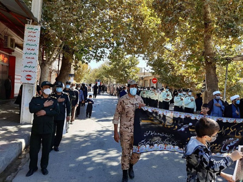 مراسم عزاداری  28صفر در هرسین برگزار شد