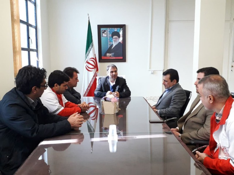 آیین تکریم و معارفه مدیر جمعیت هلال احمر شهرستان هرسین برگزار شد