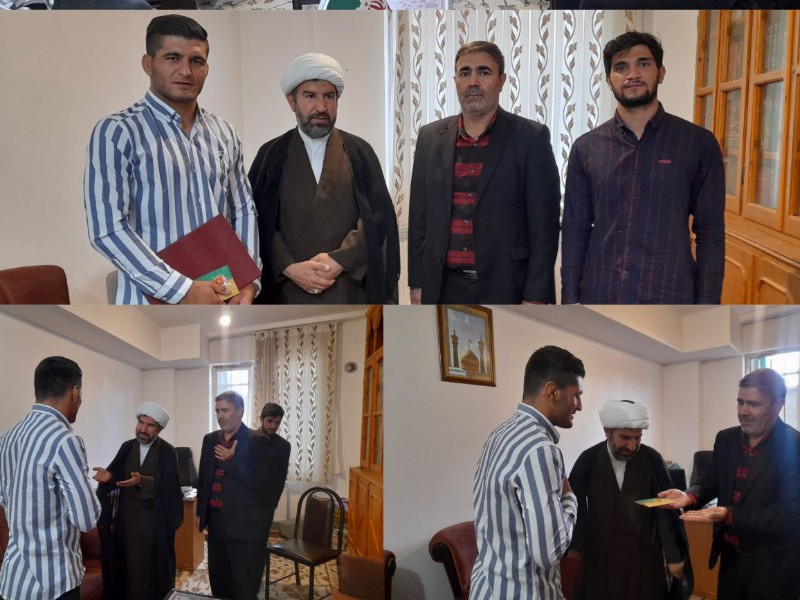 تجلیل از کشتی گیر قهرمان هرسینی تجلیل از کشتی گیر قهرمان هرسینی