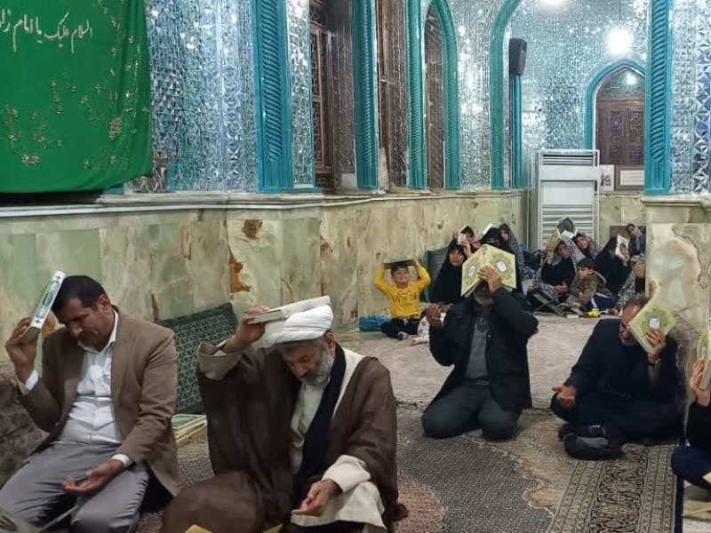 مراسم احیای شب نوزدهم رمضان در هرسین