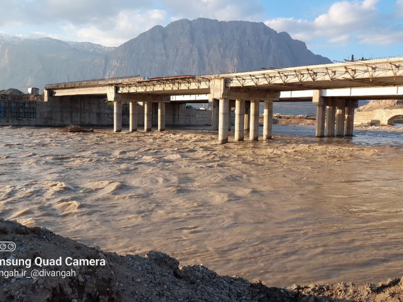 پروژه پل رودخانه گاماسیاب در هرسین ۷ساله شد پروژه پل رودخانه گاماسیاب در هرسین ۷ساله شد