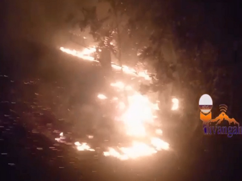 آتش سوزی مراتع روستای چنار هرسین مهار شد آتش سوزی مراتع روستای چنار هرسین مهار شد